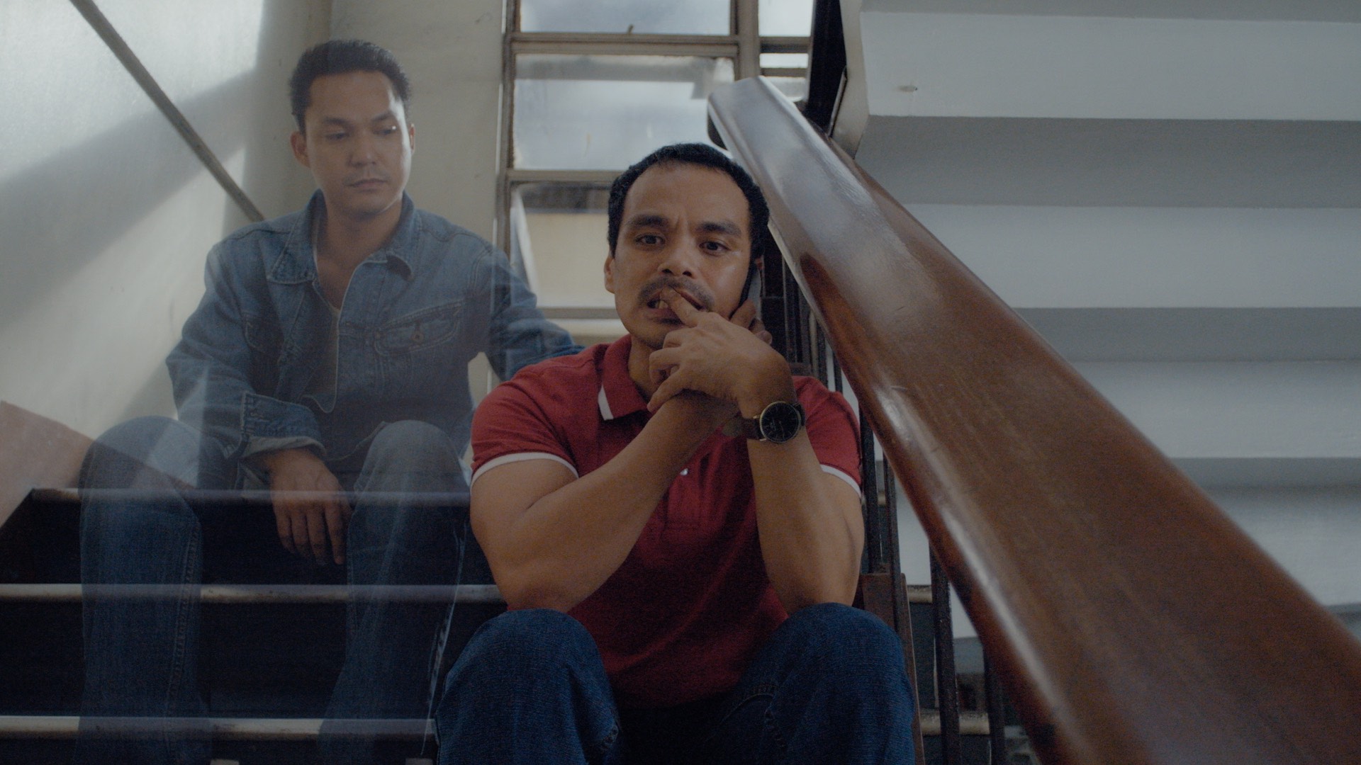 Brotherly ghost: Falcon and Cabrera ponder what to do about their comatose mother in Leonor Will Never Die / Photo: Carlos Mauricio, courtesy of Music Box Films
